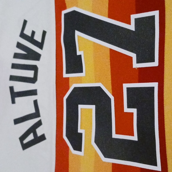 Houston Astros Majestic Jose Altuve Rainbow jersey. Youth Large. - Picture 2 of 6